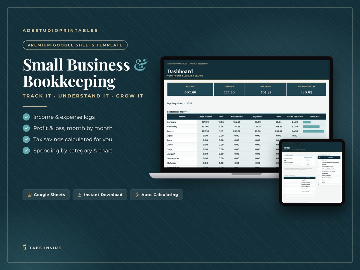 Small business bookkeeping cover